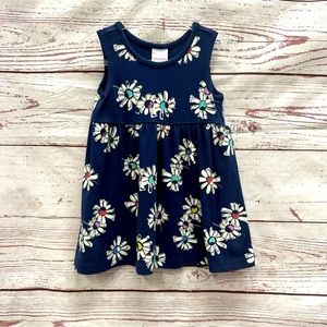 Hanna Andersson Blue Floral Dress Size 80cm/ 18-24 Months